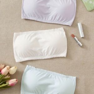 Mint lavender strapless bralette